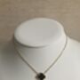 18 K Gold Plated Double Sided Black Clover Necklace, thumbnail 3 of 9
