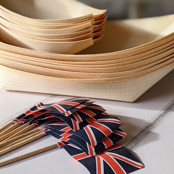 Union Jack Eco Party Bowls And Union Jack Flags, 6 of 7
