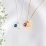 Personalised Birthday Necklace – Birthstone And Initial Gift For Her, thumbnail 4 of 10
