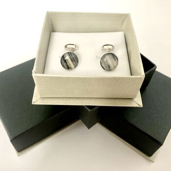 Silver Marble Cufflinks, 6 of 6