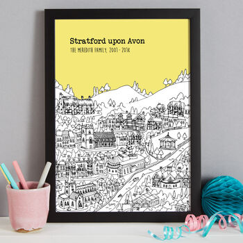 Personalised Stratford Upon Avon Print, 9 of 10