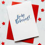 Personalised 'I Believe' Santa Christmas Card, thumbnail 1 of 2