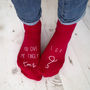 You Give Me Tingly Toes Personalised Socks, thumbnail 1 of 2