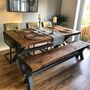 Reclaimed Industrial Xx Dining Table, thumbnail 1 of 2