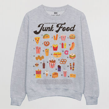 Junk Food Guide Men’s Graphic Sweatshirt, 3 of 3