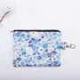 Tiny Florals Silk Zipped Pouch Bag, thumbnail 5 of 7