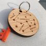 Personalised Family Constellation Wooden Key Ring, thumbnail 2 of 2