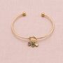 Friendship Knot Bangle With Birthstone Hearts, thumbnail 2 of 9