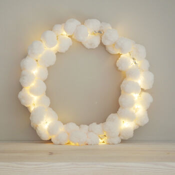 Giant Snowball Wreath Light, 3 of 4