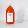 Clear Glass Bottle With Screw Lid And Personalised Waterproof Label, thumbnail 1 of 9