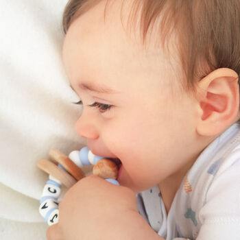 Personalised Baby Teething Rattle, 7 of 8