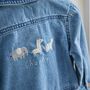 Personalised Welcome Children's Denim Jacket, thumbnail 3 of 4