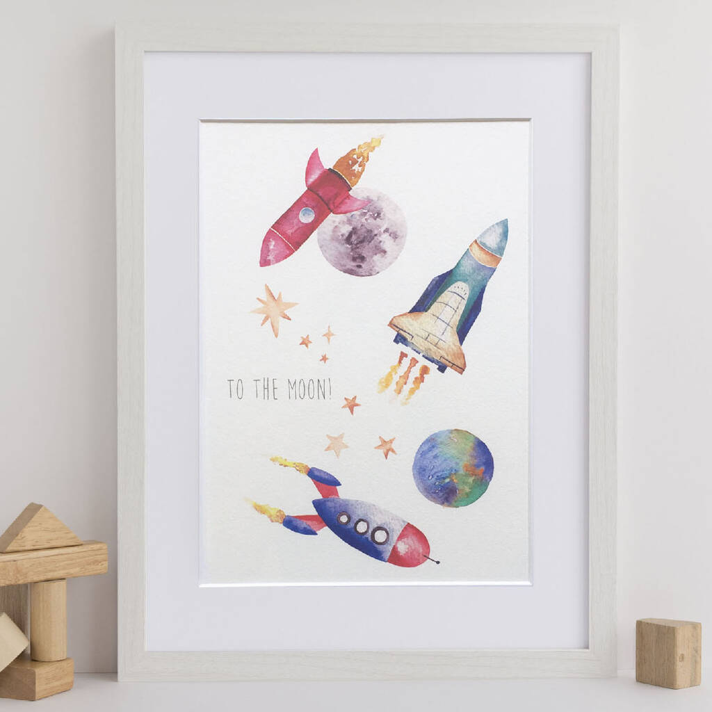 Personalised Rockets Art Print, 1 of 4