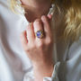 Pink And Blue Fire Opal Ring, thumbnail 1 of 6