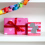 Pink Heart Print Wrapping Paper, thumbnail 2 of 2