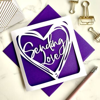 Sending Love Card, 2 of 4