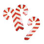 Gold Foiled Candy Cane Glass Decorations Red And Gold, thumbnail 3 of 4