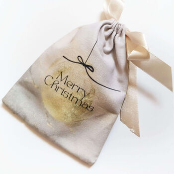 Minimal Beige And Gold Reusable Advent Calendar Pouches, 3 of 7