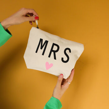 'Mrs' Make Up Bag Wedding Gift, 2 of 6