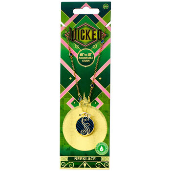 Wicked Blue Shiz Logo Necklace, 4 of 4