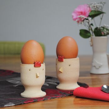 Chicken Personalised Egg Cups, 3 of 8