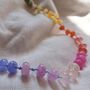 Rainbow Gemstone Necklace, thumbnail 3 of 5