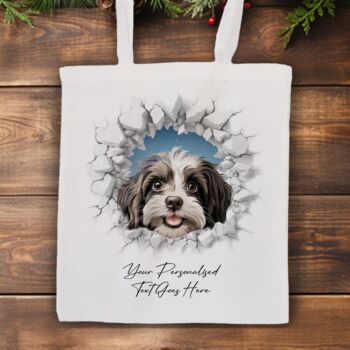 Personalised Christmas Havanese Break Through, 7 of 10