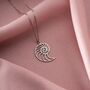 Sterling Silver Nautilus Seashell Necklace, thumbnail 1 of 9