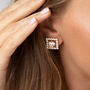 Swarovski Crystal Square Shaped Earrings, thumbnail 2 of 6
