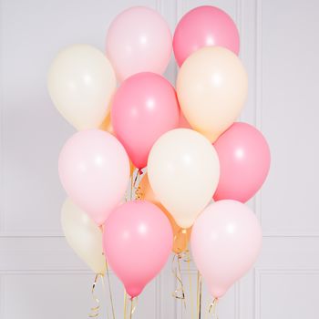 Pack Of 14 Peach Blossom Party Balloons By Bubblegum Balloons ...