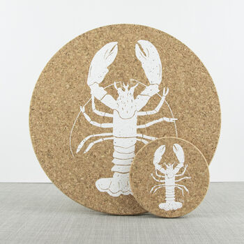 Cork Placemats And Coasters | Lobster, 5 of 6