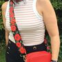 Poppy Print Bag Strap | Extra Long Crossbody Replacement Bag Strap, thumbnail 3 of 5