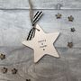 Children's Names Ceramic Father's Day Hanging Star, thumbnail 5 of 5