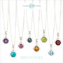 Genuine Birthstone Charm Pendants And Necklaces, thumbnail 10 of 12