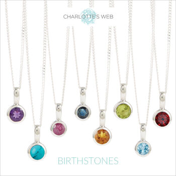 Genuine Birthstone Charm Pendants And Necklaces, 10 of 12