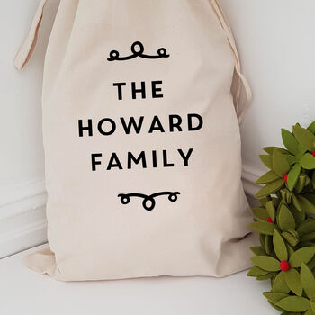 Personalised Family Christmas Sack, 2 of 4