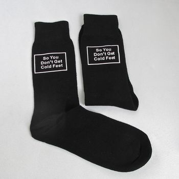 So You Don't Get Cold Feet Wedding Socks, 7 of 8