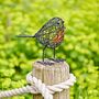 Set Of Two Wire Robin Decorative Ornament, thumbnail 4 of 7
