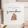 1st Birthday As A Grandma Bear Card, thumbnail 1 of 7