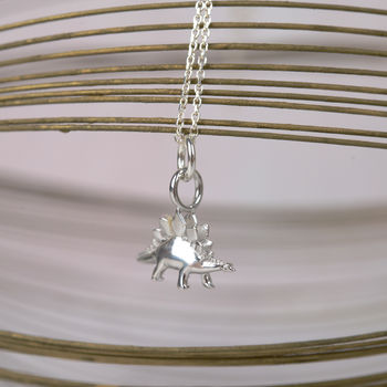 Stegosaurus Sterling Silver Necklace, 2 of 2
