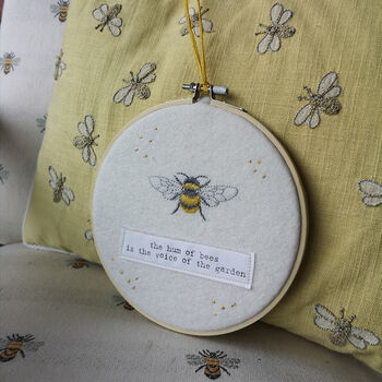 Bee Embroidery Hoop, 2 of 4