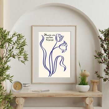 A4 Print, Flowers Are My Love Language, 2 of 5