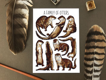 Wildlife Collective Nouns Postcard Pack Of Twelve, 8 of 8