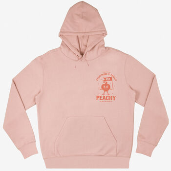 Everything Is Peachy Unisex Graphic Hoodie In Peach, 6 of 7