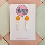 Candle Glitter Christmas Earrings / Festive Jewellery / Classic Holiday Jewellery / Christmas Letterbox Gift, thumbnail 1 of 6