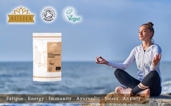 Organic Ashwagandha Powder 250g Stress Anxiety Energy, 3 of 7