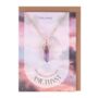 Amethyst Crystal Necklace With Greetings Card, thumbnail 1 of 5