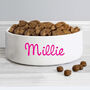Personalised Pink Pet Bowl With Name, thumbnail 1 of 2
