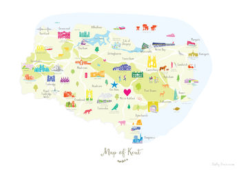 Personalised Kent Map: Add Favourite Places, 2 of 4