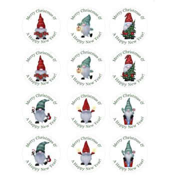 Father Christmas Cupcake And Cocktail Toppers, 4 of 4